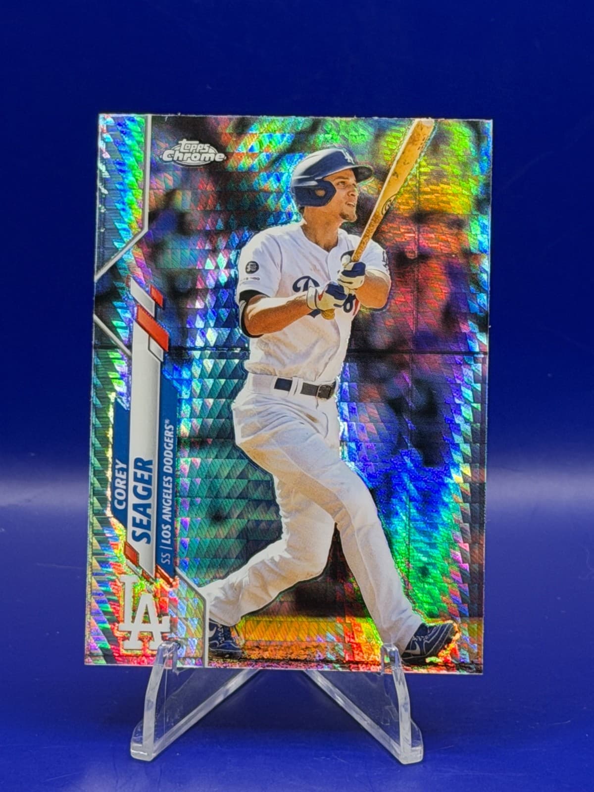2020 Topps Chrome - Corey Seager #196 Prism Refractor