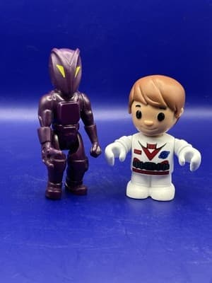Fisher Price Little People 1984 Construx Alien/ Astronaut Space Figures Lot 2