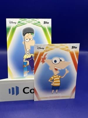 2026 Topps Disney Neon Phineas Ferb Base Card Lot 2