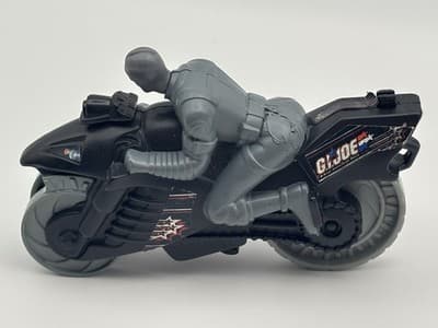 Mc Donald's GI Joe Valor Venom #3 Snake Eyes Motorcycle Toy 2004 Cake Topper