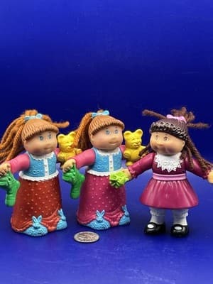 Vintage McDonalds Cabbage Patch Kids Christmas Lot 3 Mimi Kristina Holiday