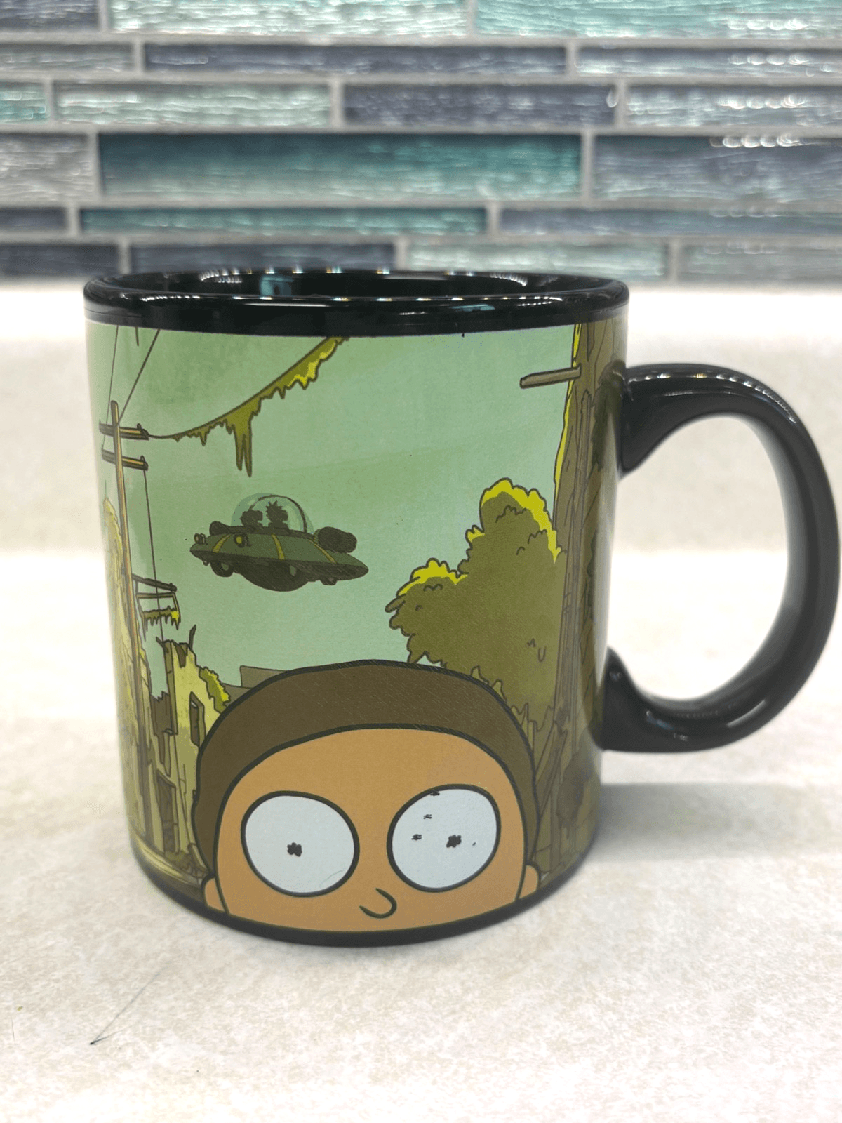 Rick And Morty Coffee Mug Just Funky Adult Swim 11oz Ceramic Cartoon Cup NM