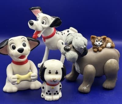 Disney 101 Dalmatians Toy Lot Pongo Lucky Colonel Sgt Tibbs 4 Figures
