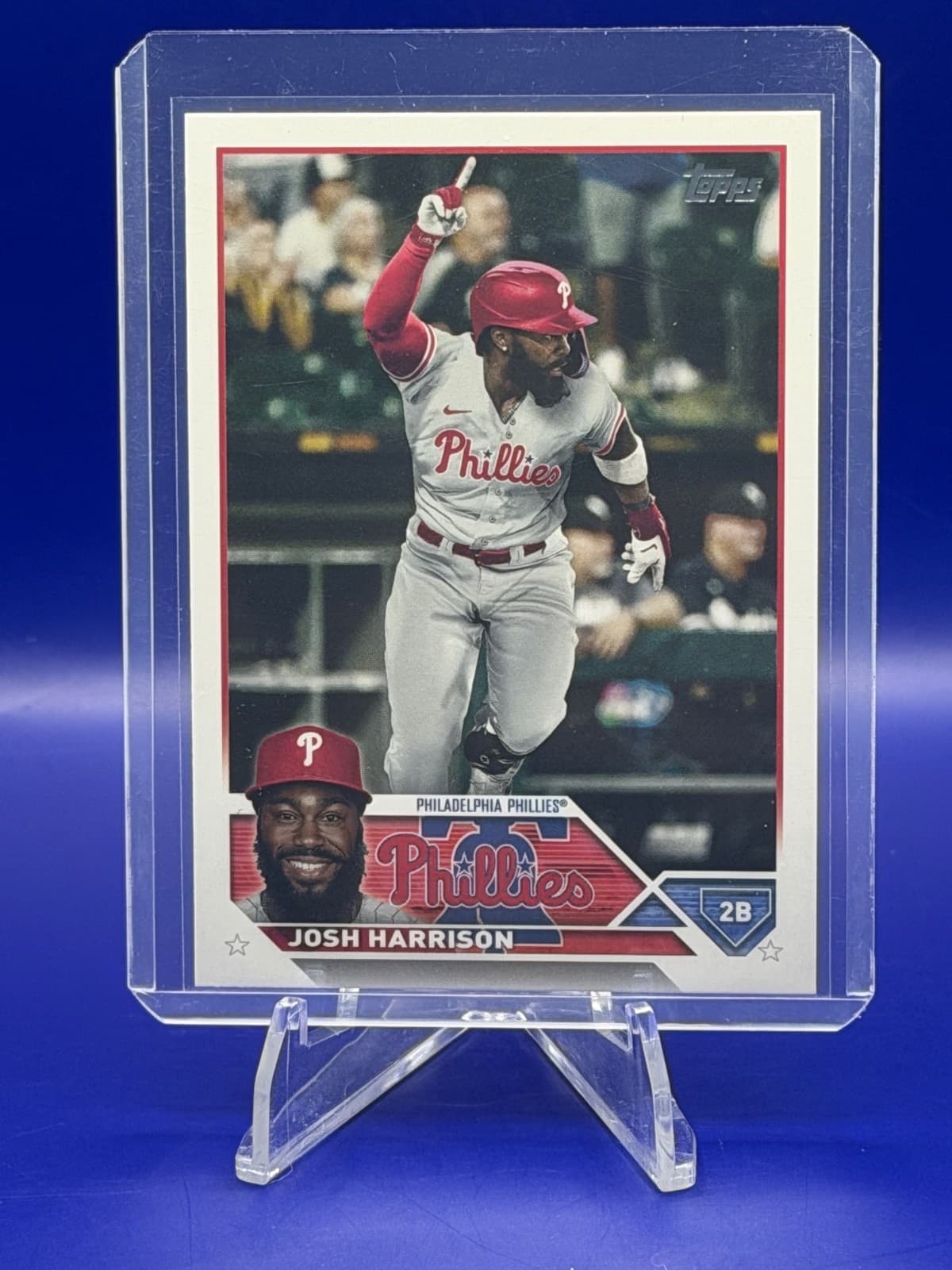2023 Topps Series 2 Josh Harrison #504 Advanced Stats Back /300 Phillies