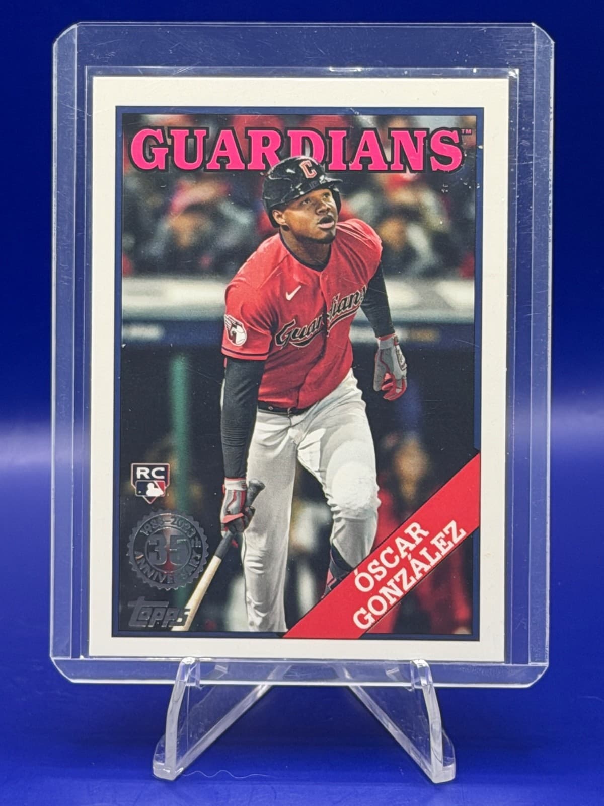 2023 Topps Oscar Gonzalez RC 2T88-11 1988 Topps 35th Anniversary Guardians