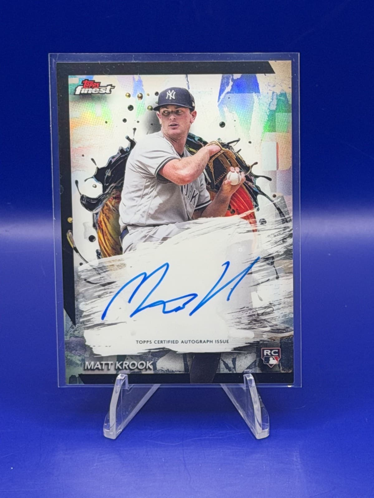 2024 Topps Finest - Finest Autographs Matt Krook #FA-MK Refractor (AU, RC) Video