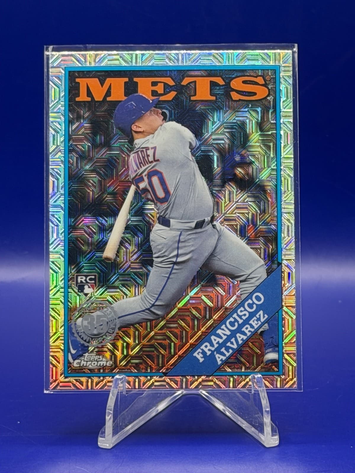 2023 Topps Chrome Francisco Alvarez RC 2T88C-48 Mojo Refractor Mets
