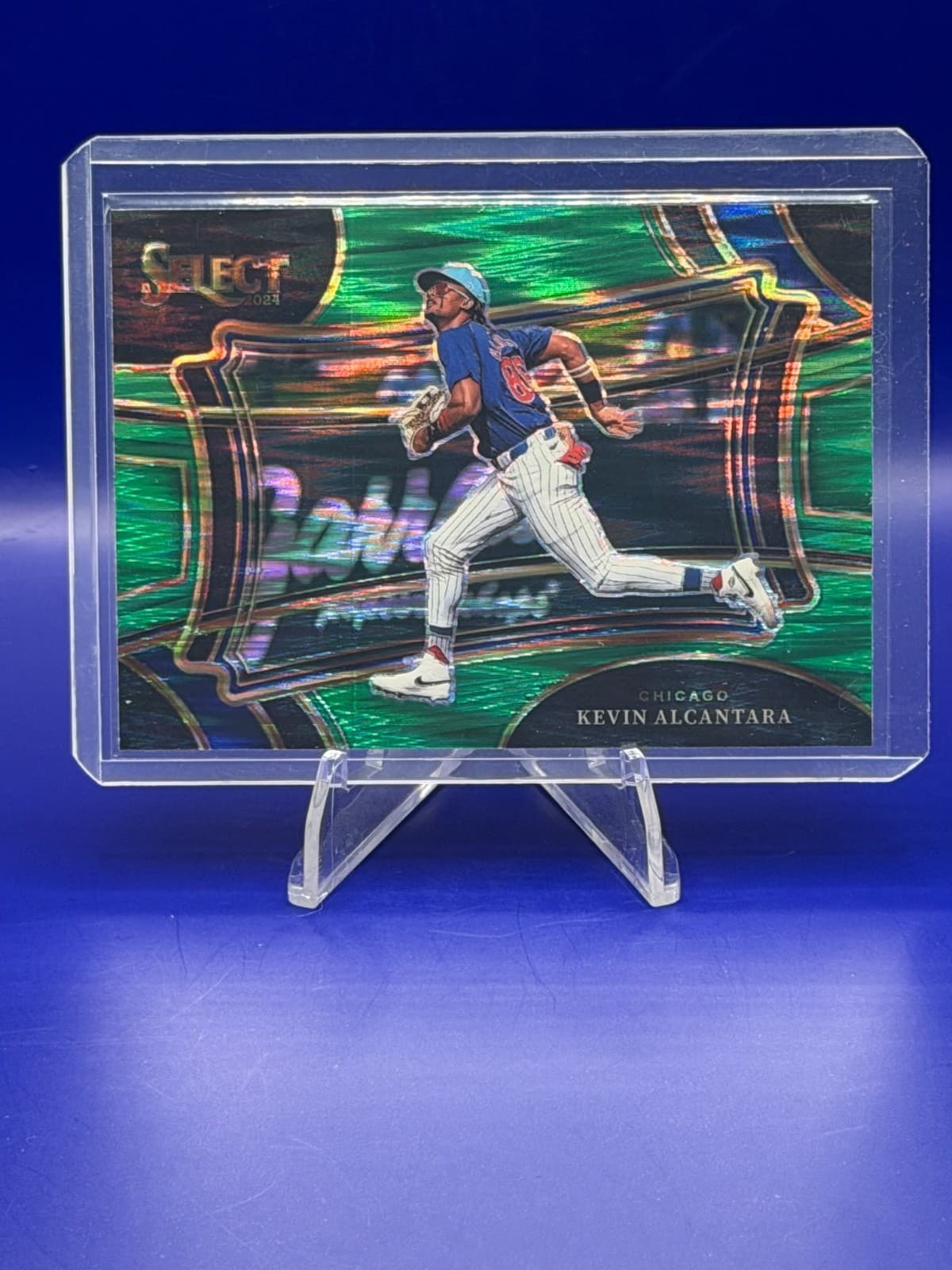 2024 Panini Select - Diamond Level Kevin Alcantara #50 Green Flash Prizm (RC)