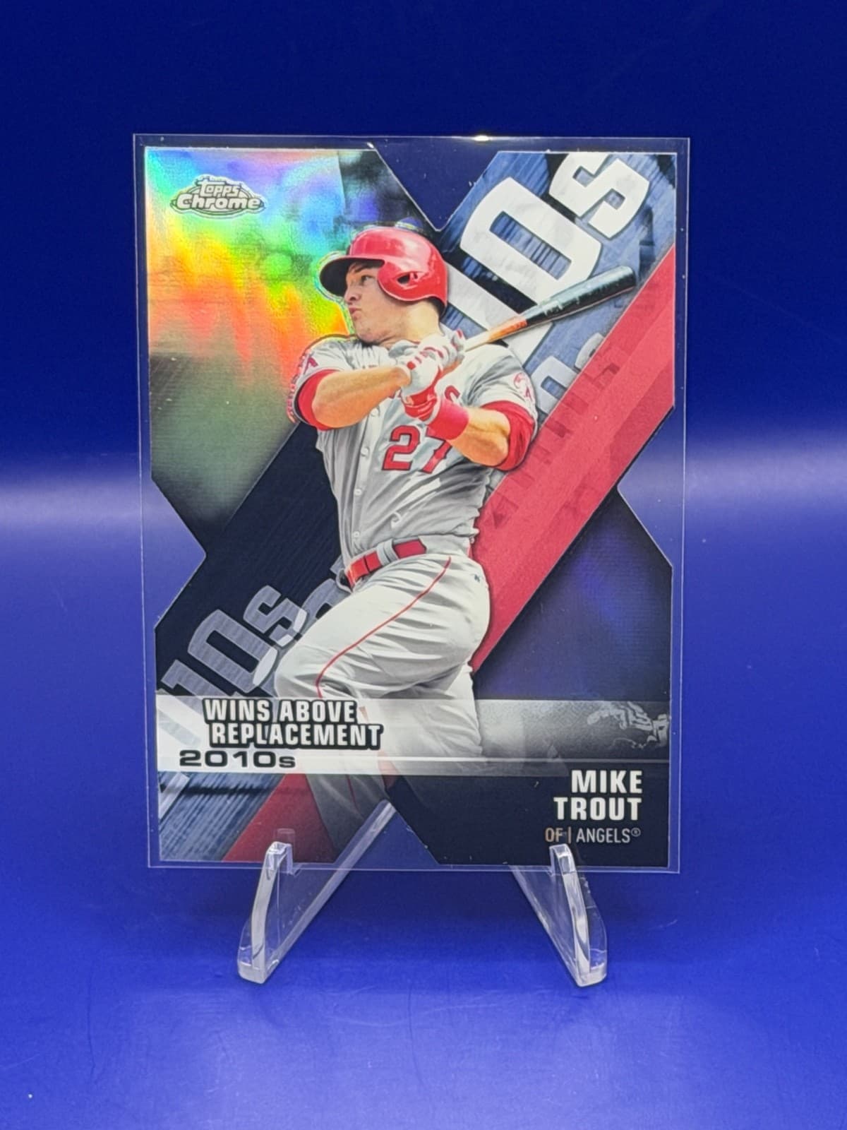 2020 Topps Chrome - Decade of Dominance Die-Cuts Mike Trout #DOD-1