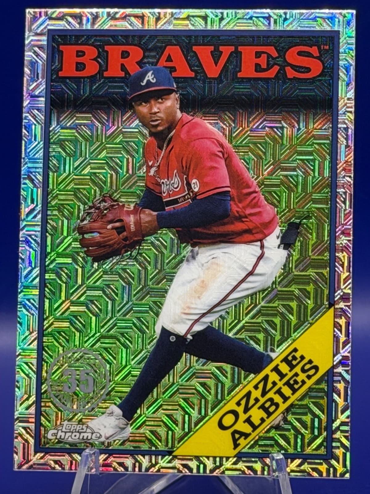 2023 Topps Series 2 - 1988 Topps Chrome Silver Pack Mojo Ozzie Albies #2T88C-33