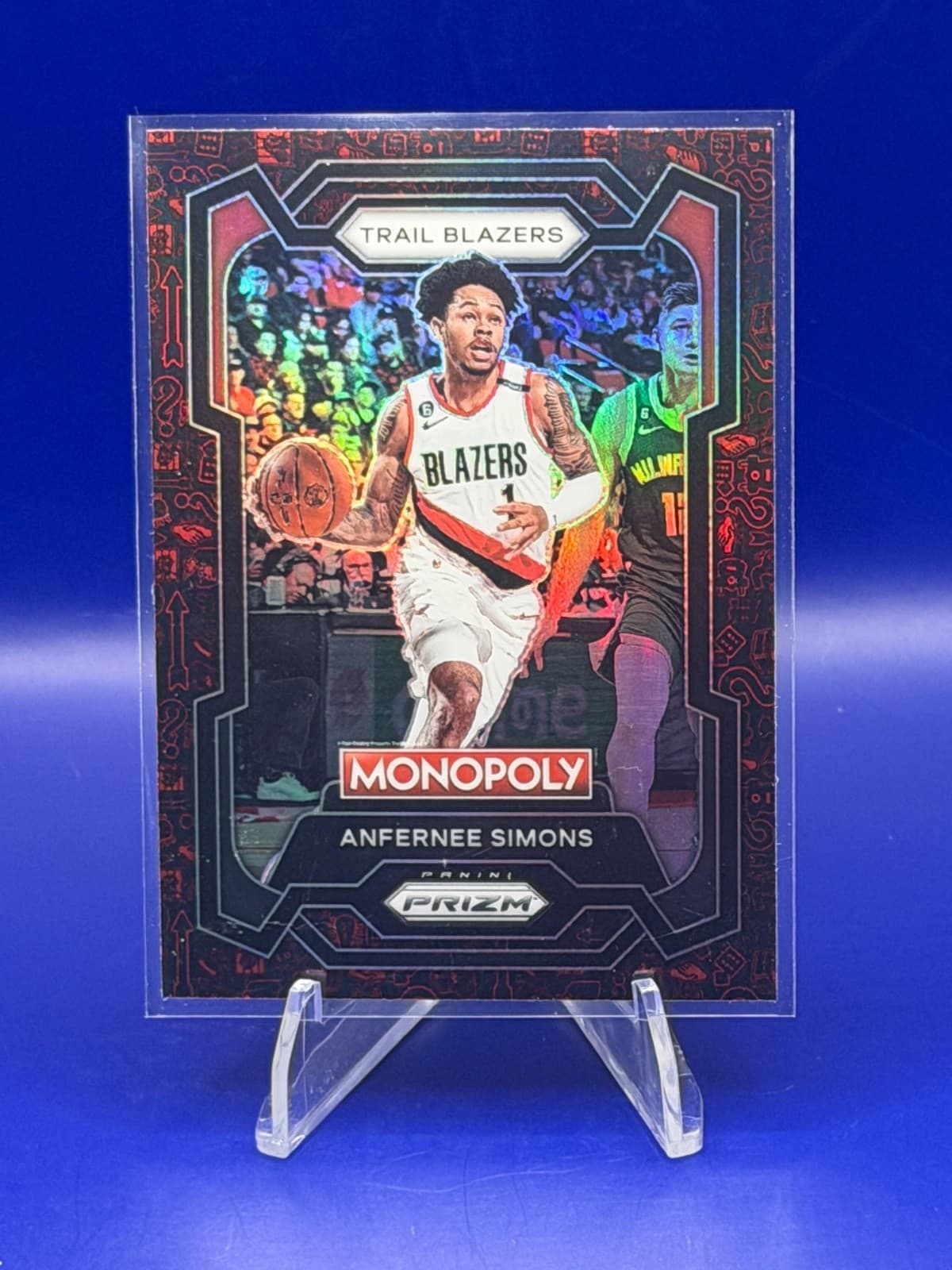2023-24 Panini Prizm Monopoly - Anfernee Simons #74 Classic Icons Red Prizm