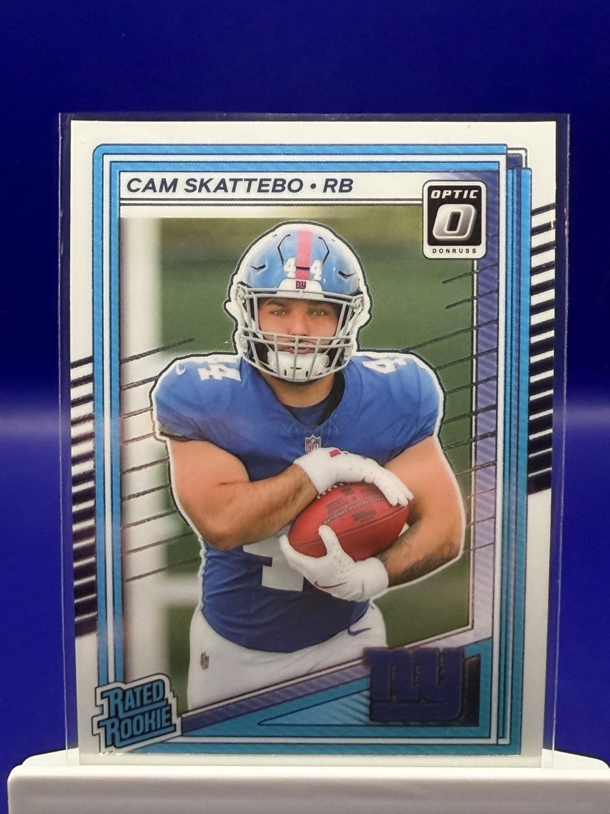 2025 Donruss Optic Cam Skattebo Rated Rookie RC #228 New York Giants Holo