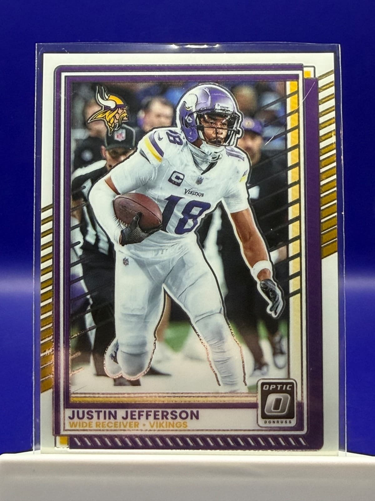 2025 Donruss Optic Justin Jefferson #164 Minnesota Vikings Holo Video Game Teste