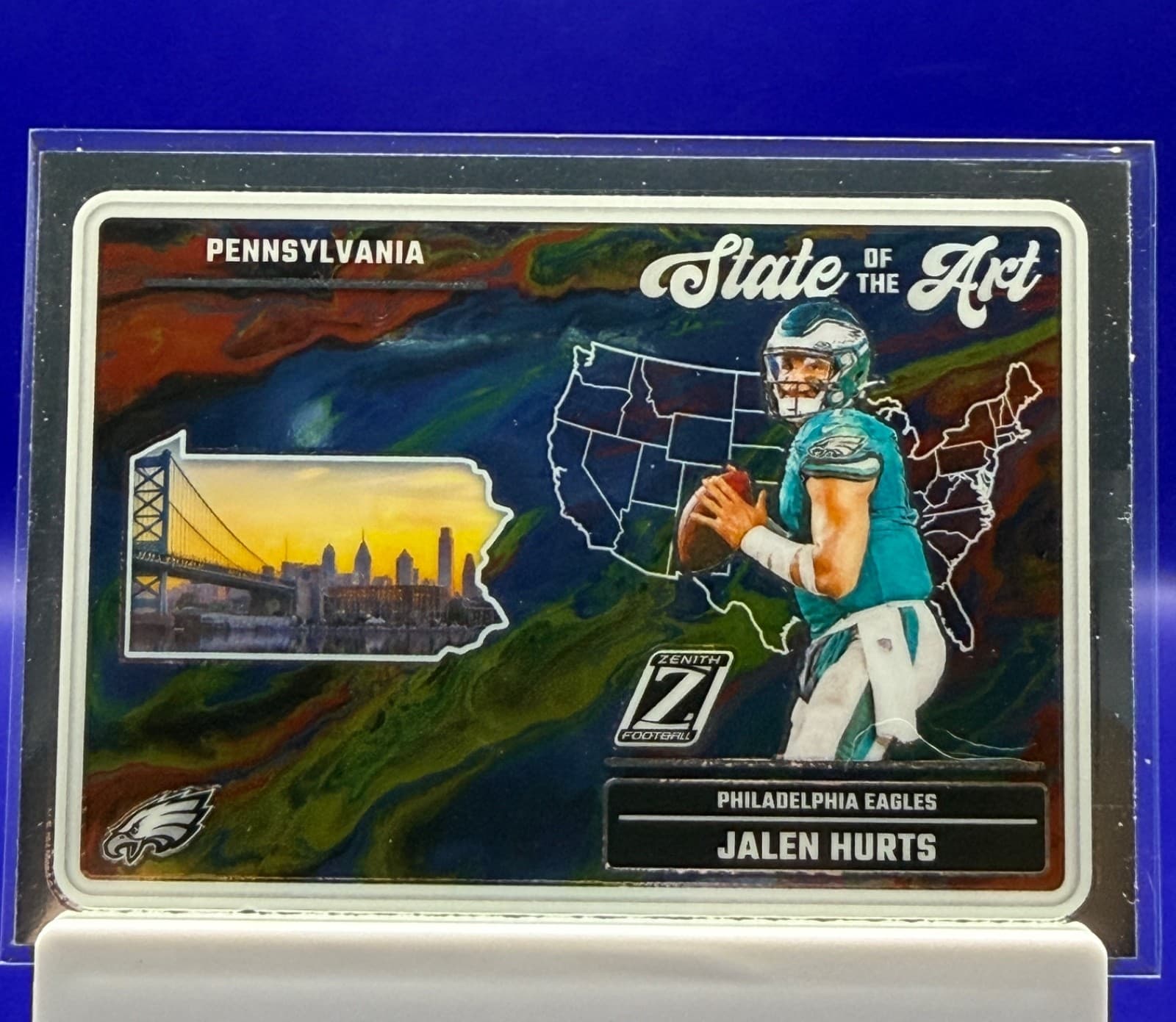 2024 Panini Zenith Jalen Hurts State Of The Art #2 Eagles Insert