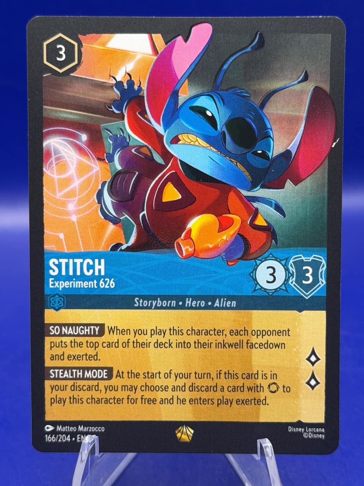 Disney Lorcana Stitch Experiment 626 166/204 Legendary Reign of Jafar