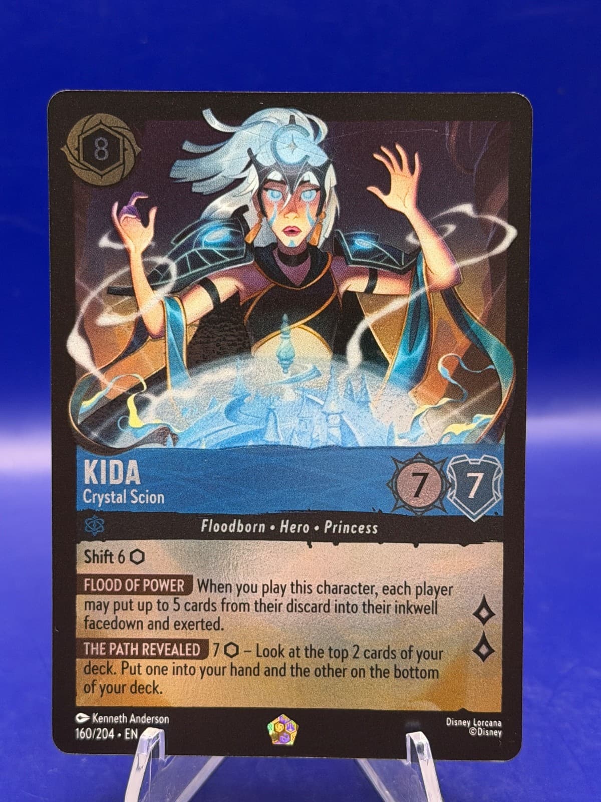 Disney Lorcana Kida Crystal Scion Foil 160/204 Legendary Wilds Unknown
