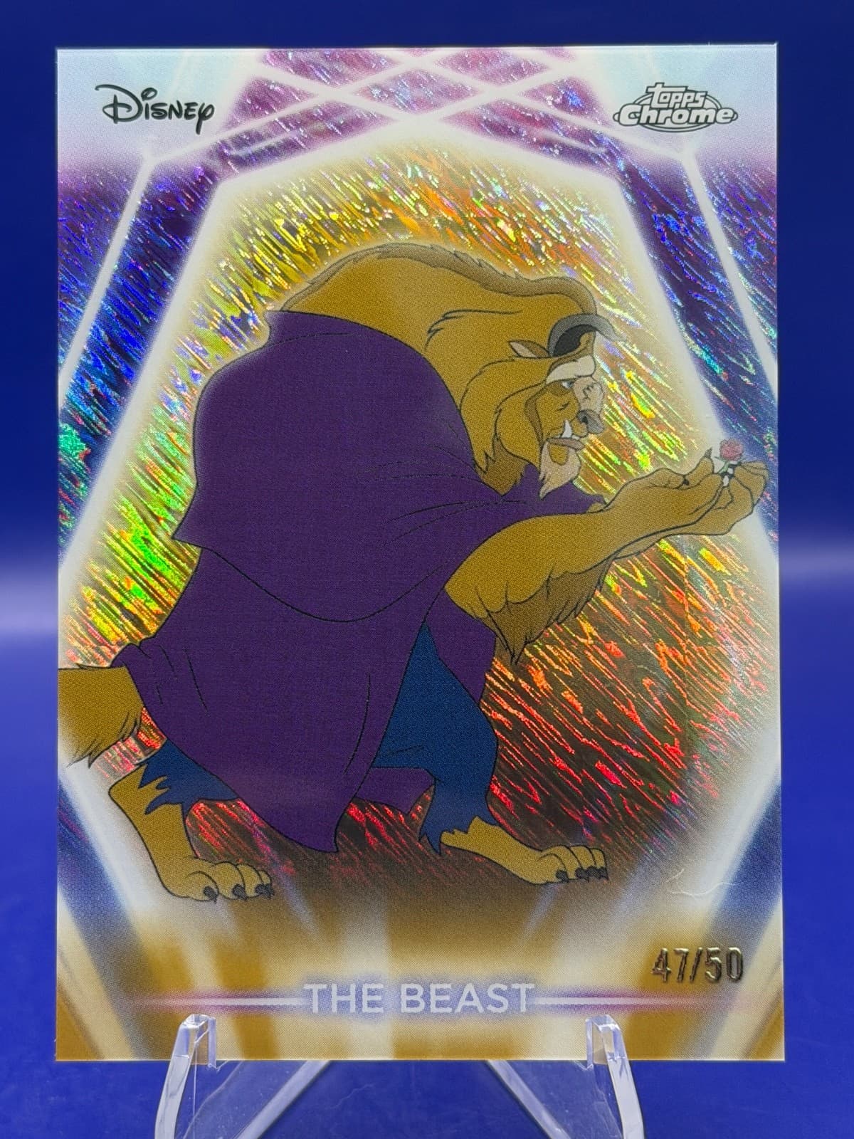 2026 Topps Disney Neon | The Beast #CNE-11 | Gold Shimmer /50