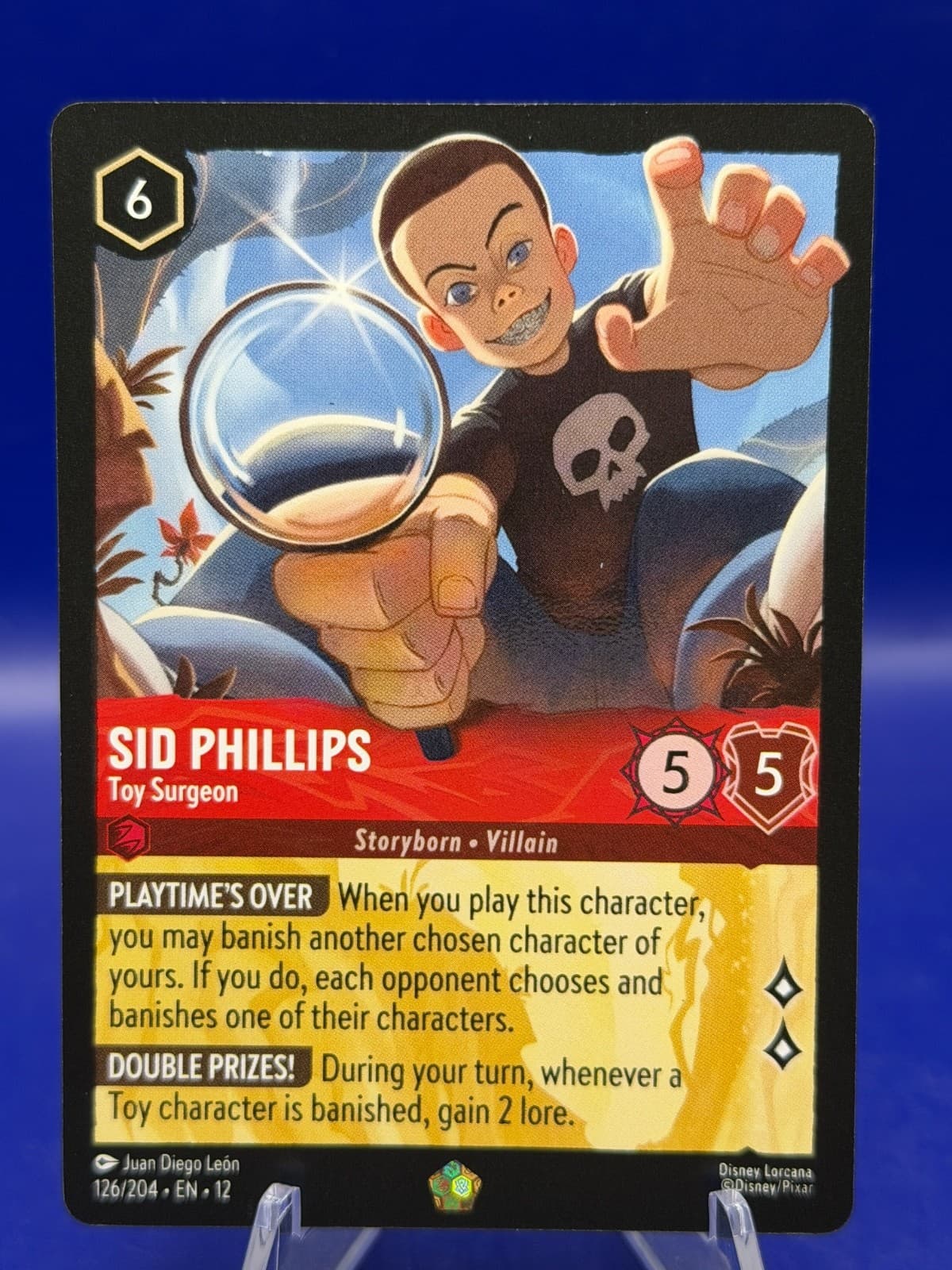 Disney Lorcana Sid Phillips Toy Surgeon 126/204 Legendary Wilds Unknown