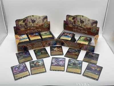 Disney Lorcana Wilds Unknown 500+ Card Lot Common Uncommon Foils Included
