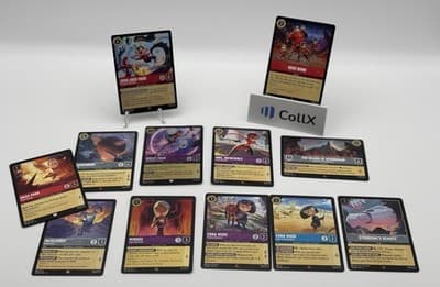 ✨ Disney Lorcana Wilds Unknown Incredibles 12 Card Lot 🔥 2 Cold Foils!