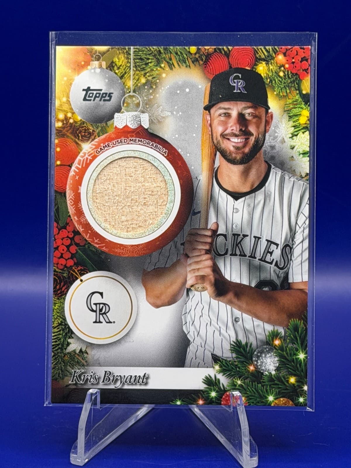 2025 Topps Holiday - Relics Kris Bryant #PR-KB (MEM)