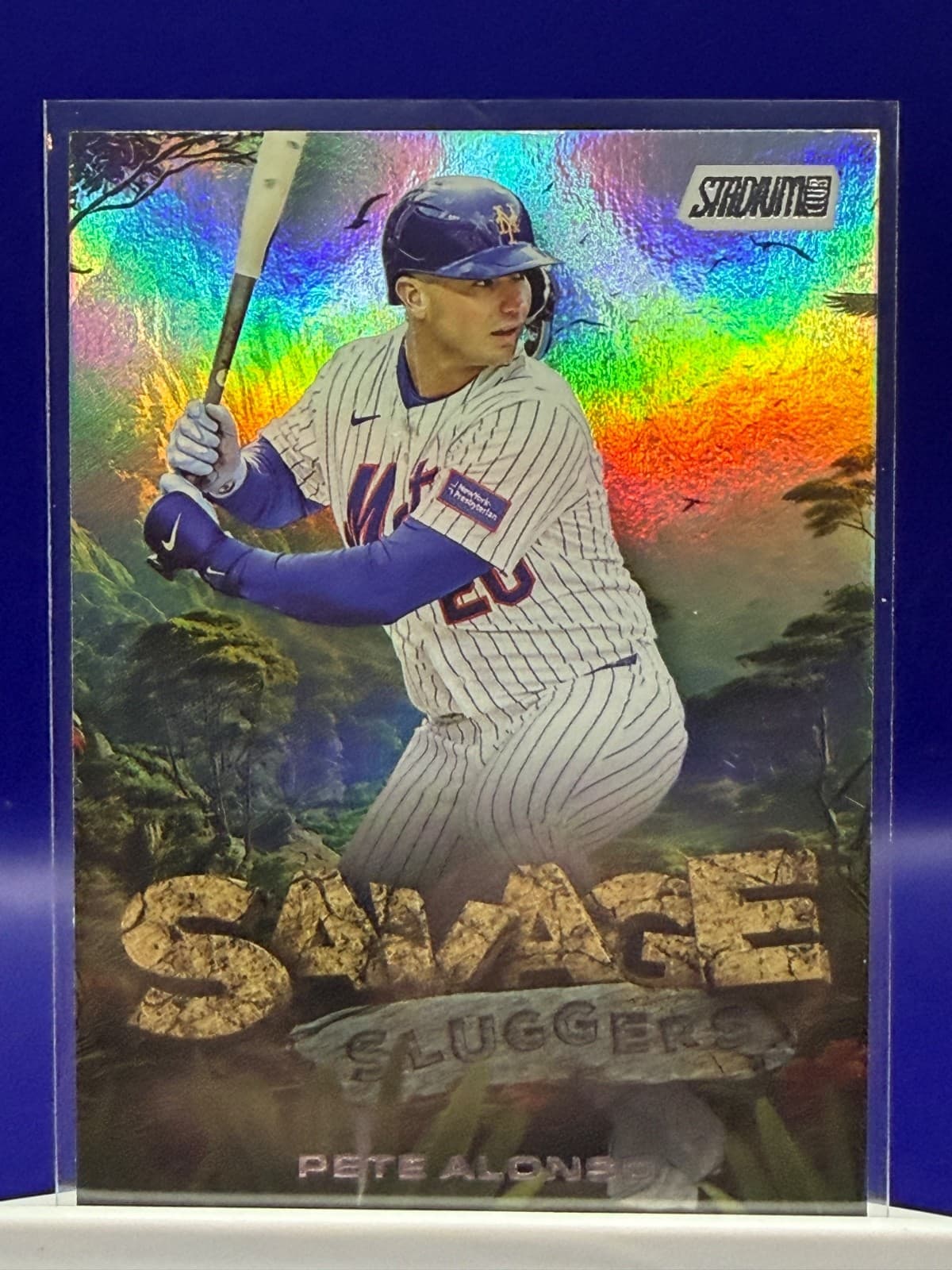 2025 Topps Stadium Club Pete Alonso Savage Sluggers SS-14 Mets