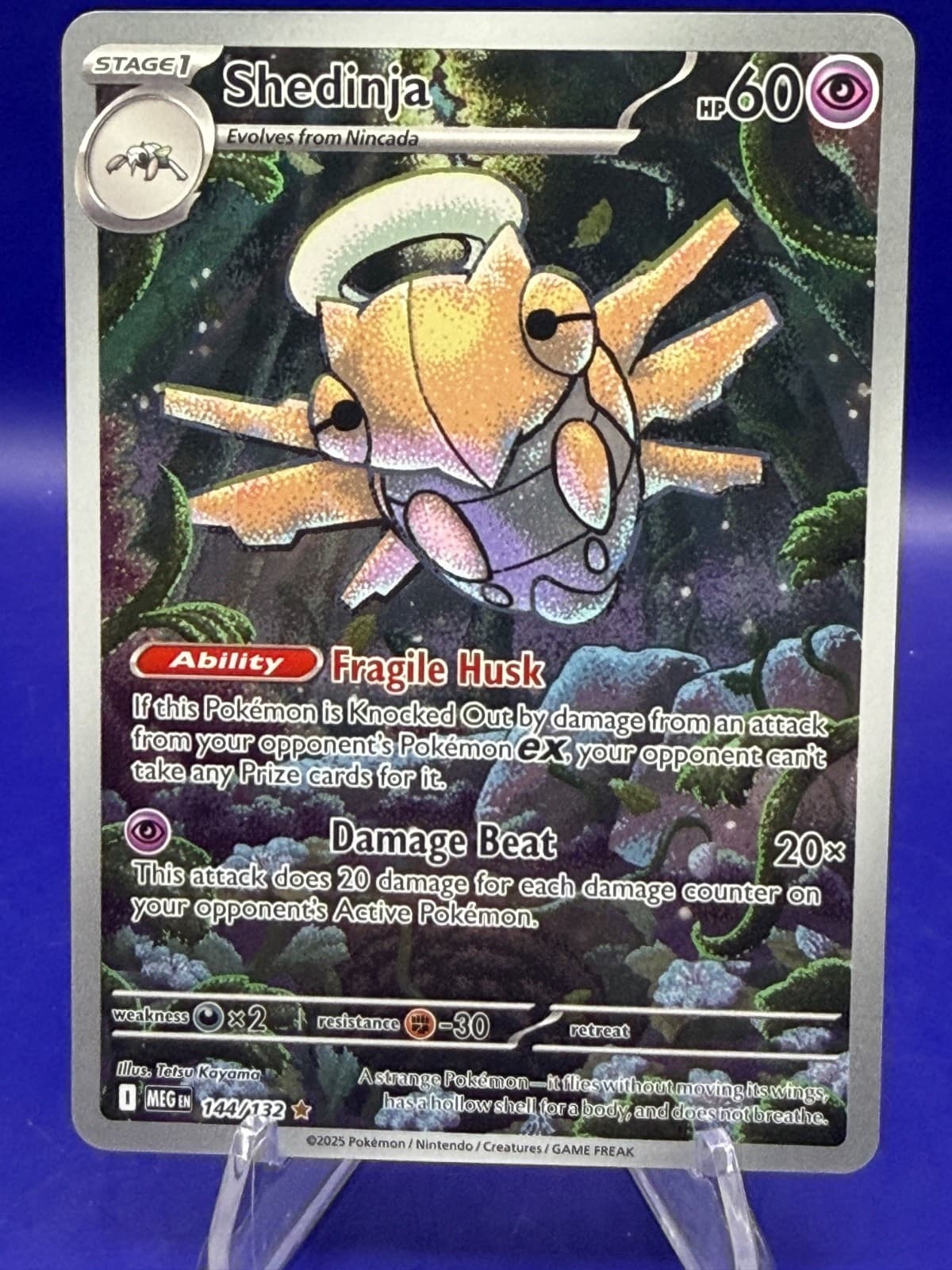 Shedinja 144/132 Mega Evolution Illustration Rare Holo Pokemon TCG NM