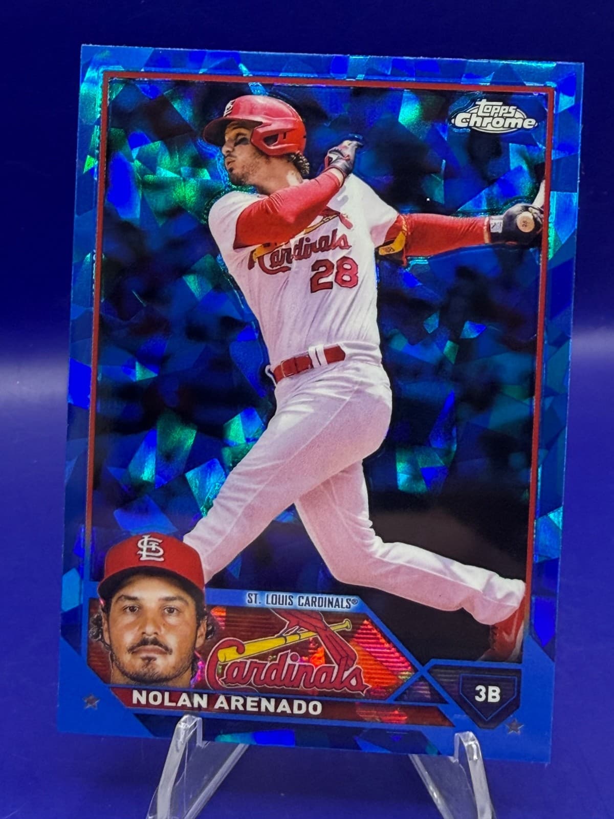 2023 Topps Chrome Sapphire Nolan Arenado #500 Cardinals Blue Base