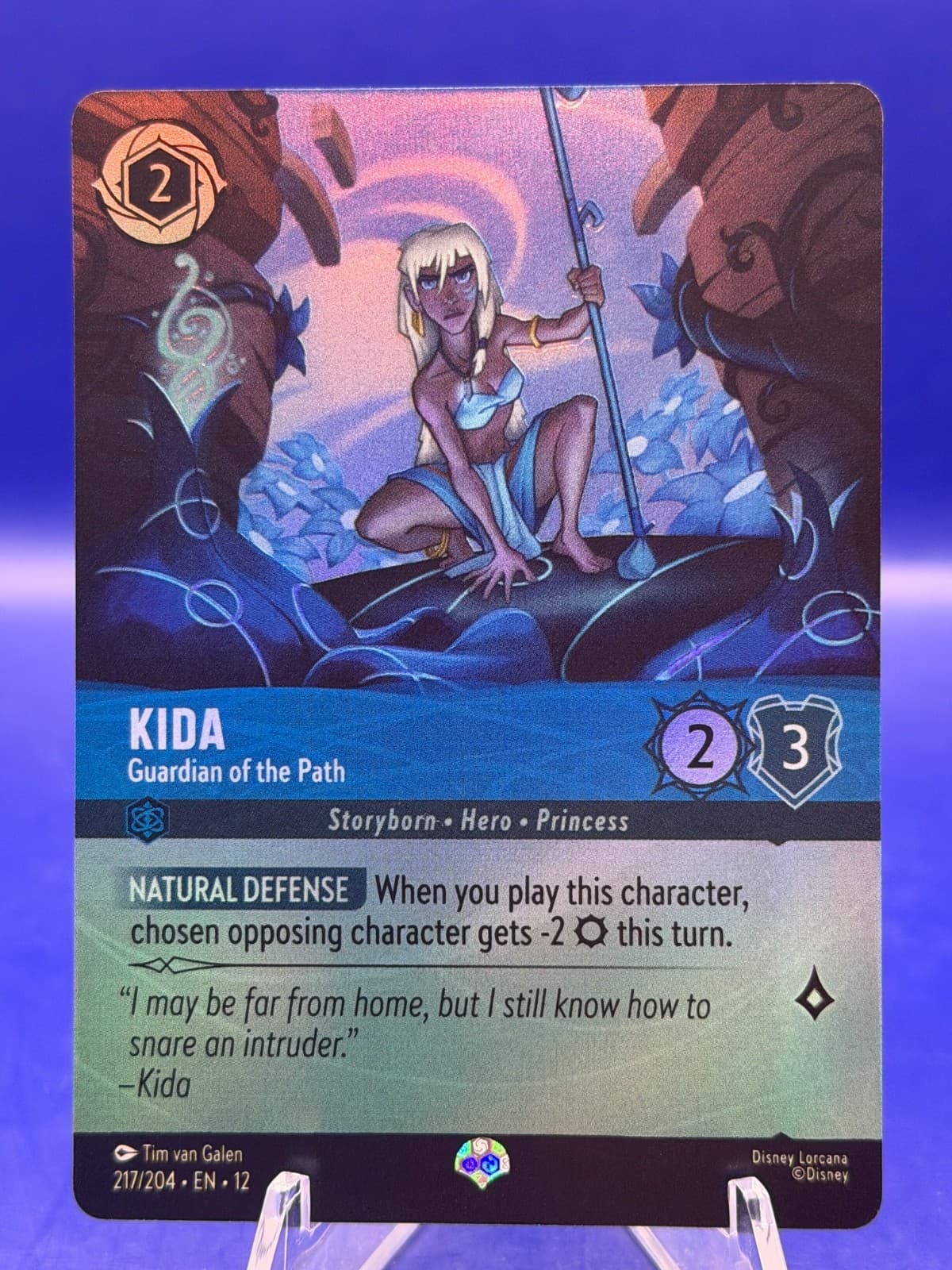 Disney Lorcana Kida Guardian of the Path 217/204 Epic Wilds Unknown