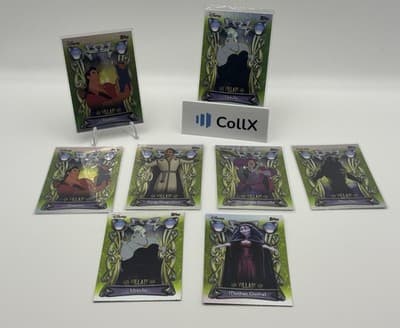 2025 topps chrome disney villains lot Ursula Gaston 8 Lot