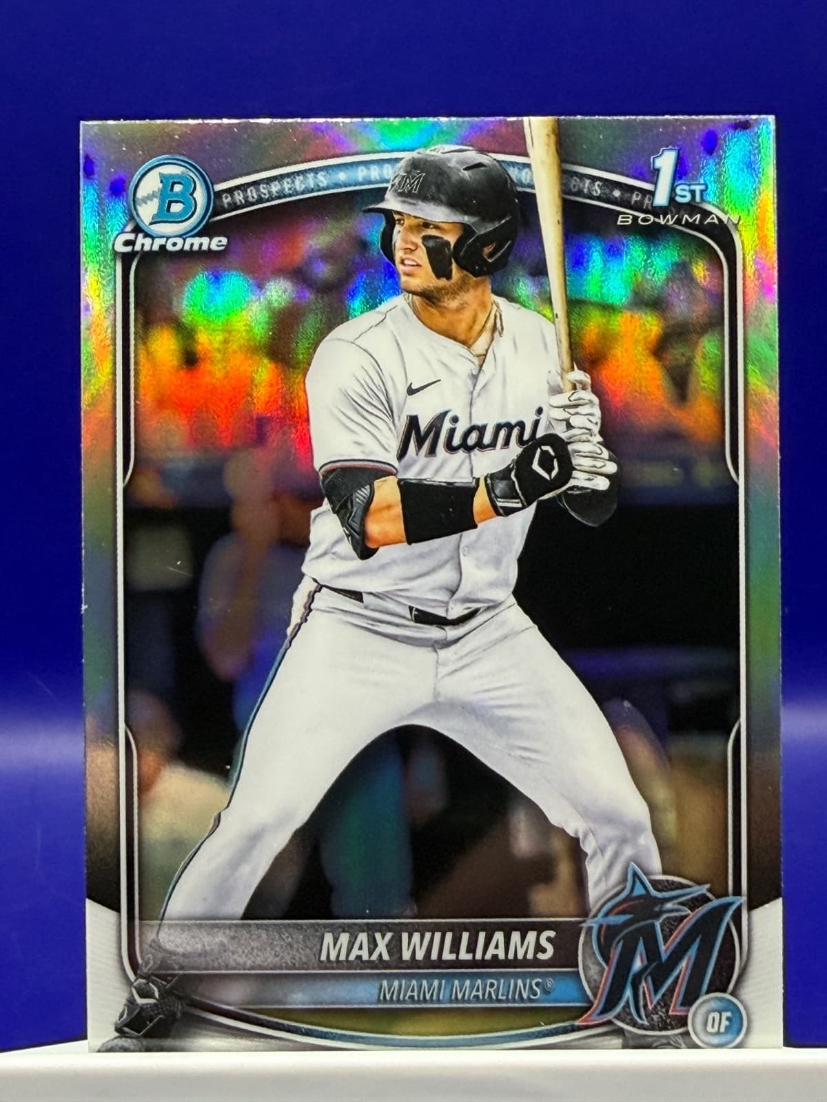 2025 Bowman Chrome Max Williams 1st Bowman Refractor #BDC-68 Marlins