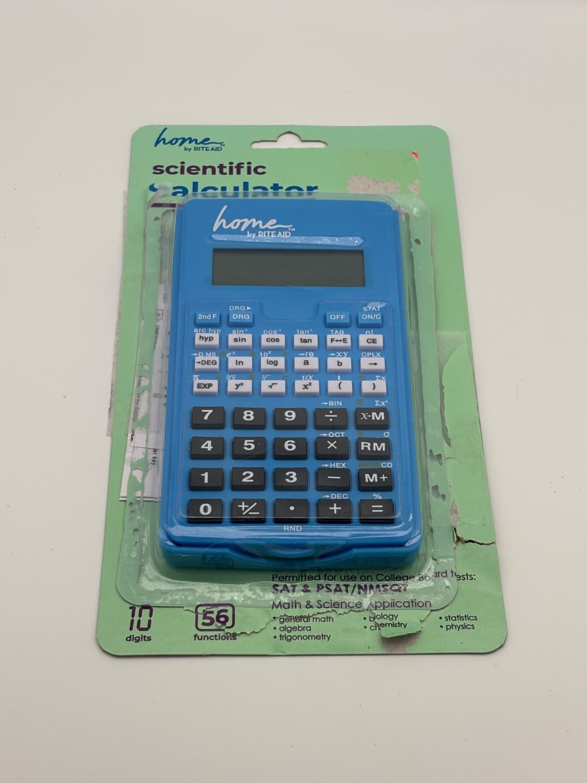 Scientific Calculator,10 Digits, 56 Functions,SAT,& PSAT/NMSQT, Math