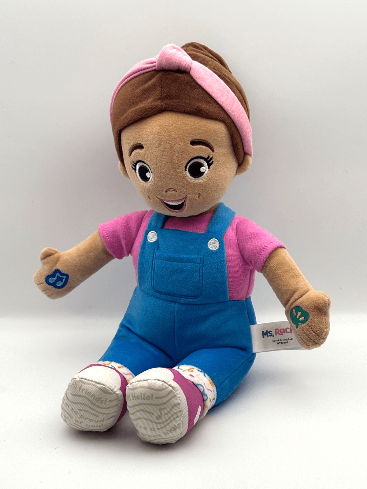 Ms. Rachel Official Speak & Sing Doll 16" Interactive 4 Songs & 16 Phrases Plush