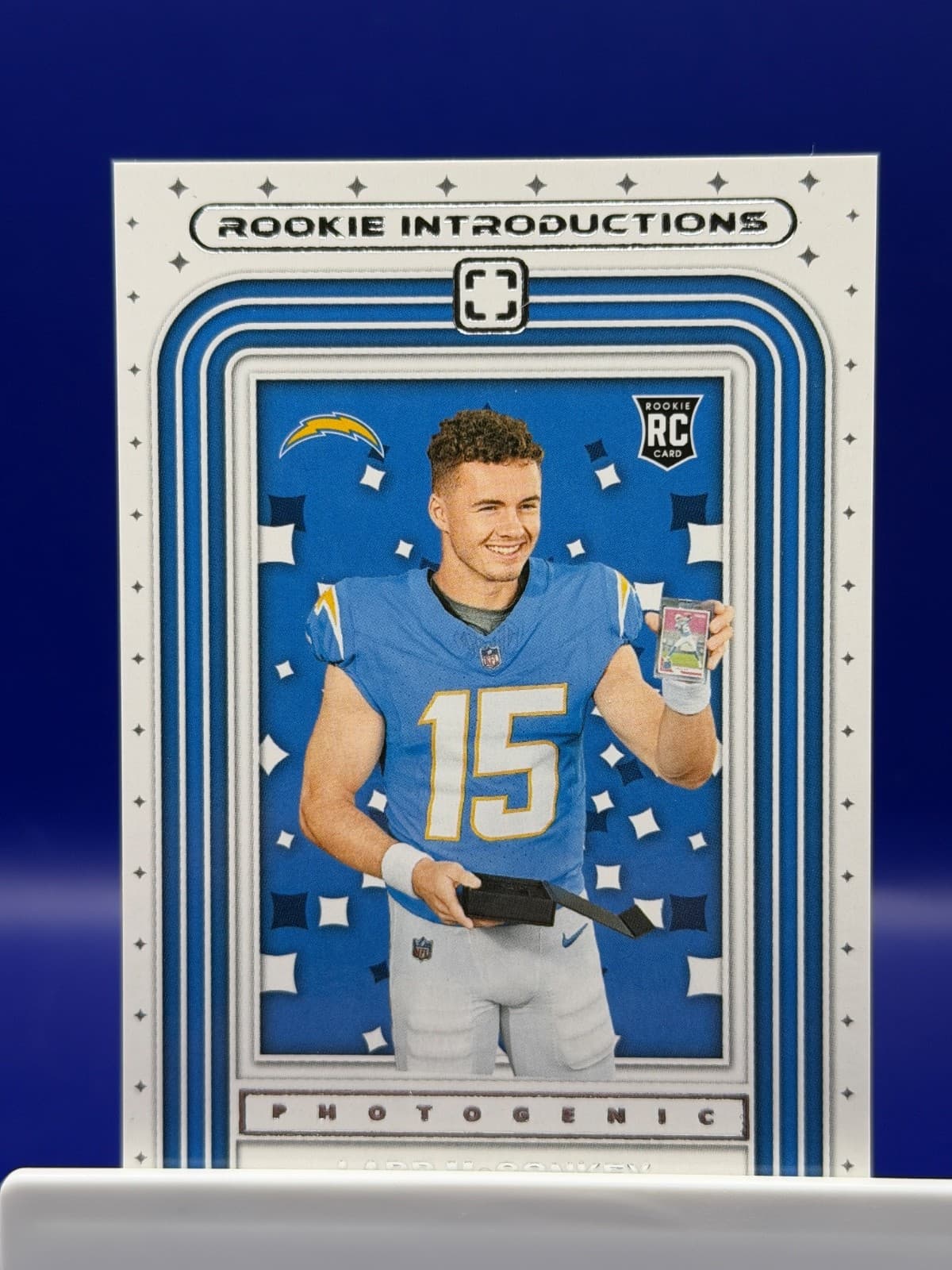 2024 Panini Photogenic Ladd McConkey RC Rookie Introductions #3 Chargers
