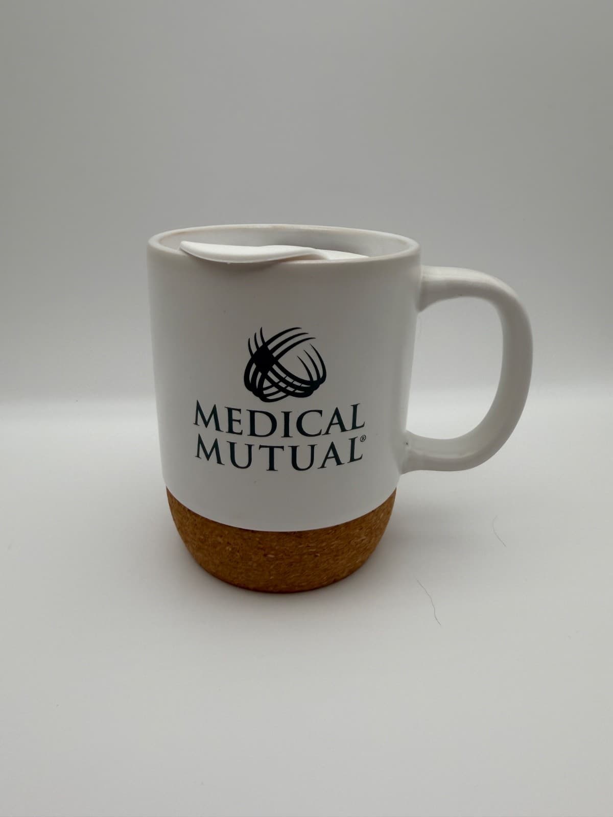 Medical Mutual Ceramic Coffee Mug With Lid Cork Bottom Here For You