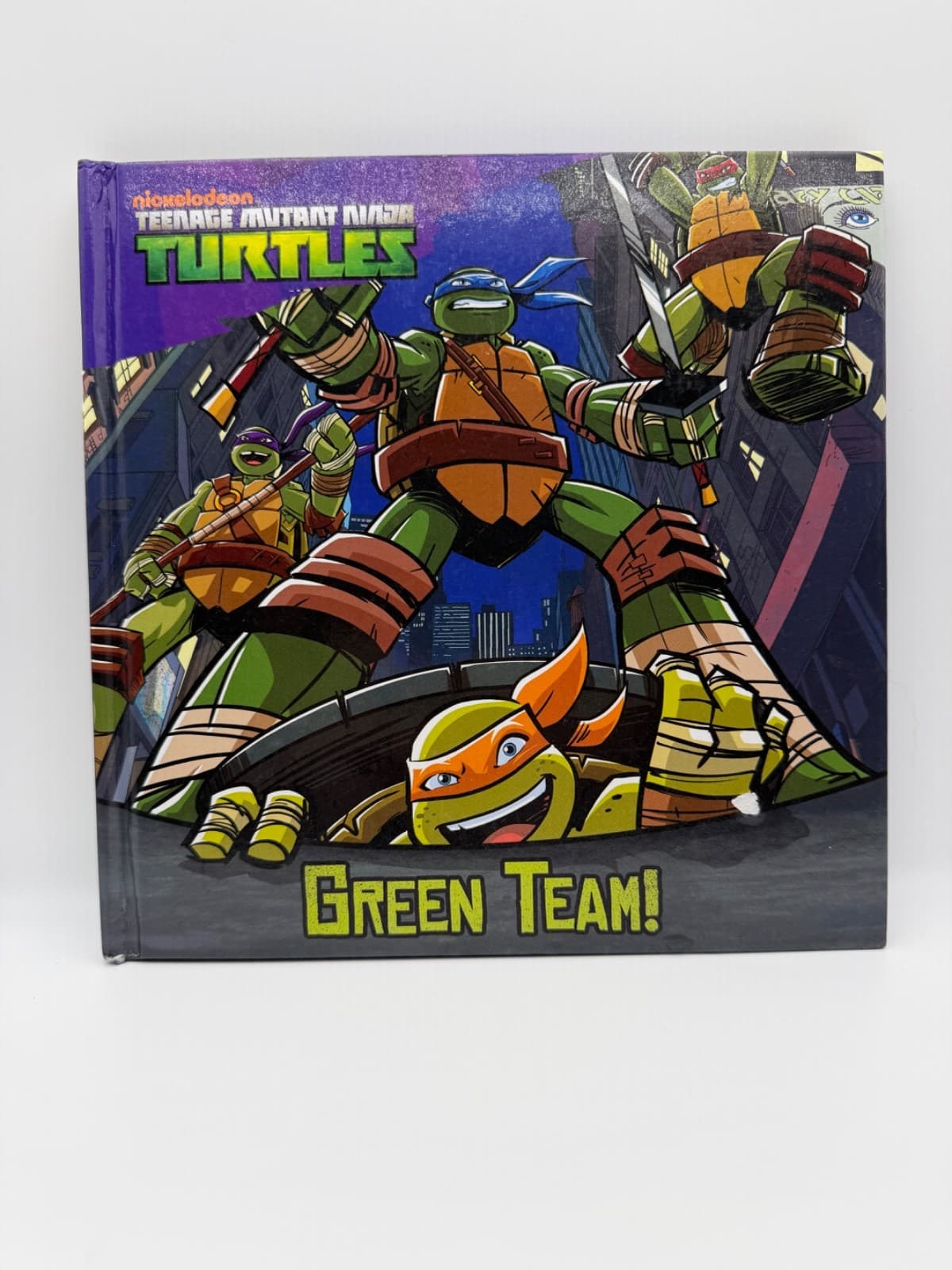 Teenage Mutant Ninja Turtles Green Team Hardcover Book TMNT Nickelodeon