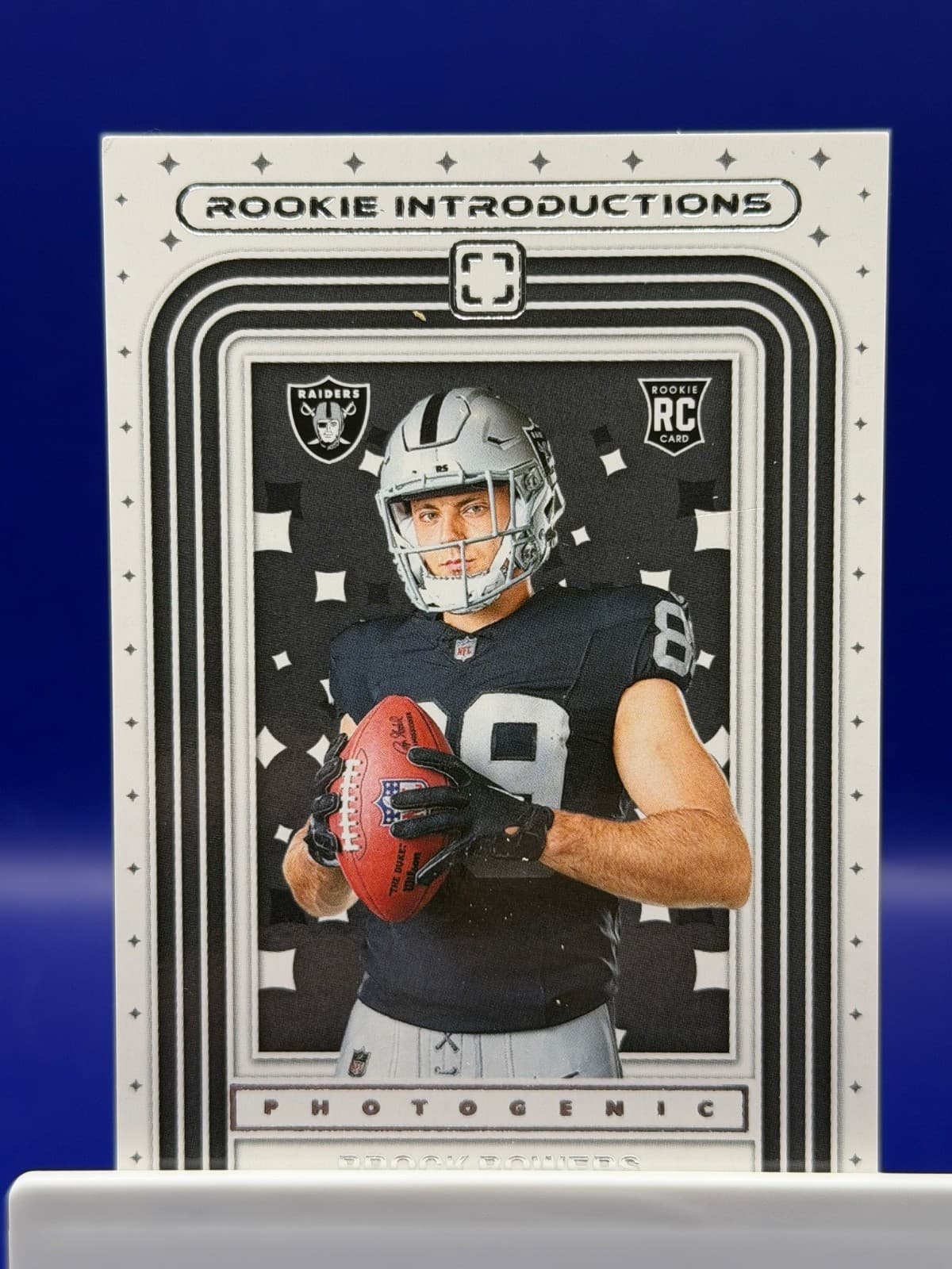 2024 Panini Photogenic Brock Bowers RC Rookie Introductions #14 Raiders