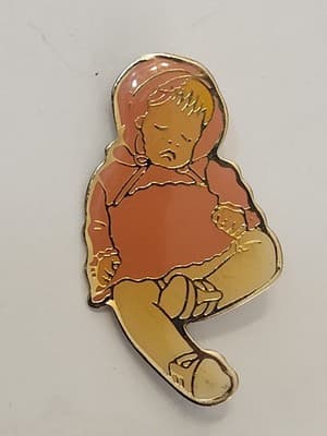 Boots Tyner 1986 "Sugar Britches" Baby Pin Brooch
