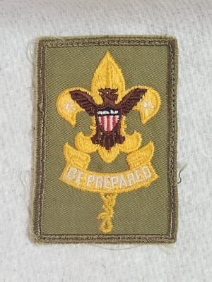 Vintage BSA Boy Scouts of America First Class Rank Uniform Patch Be Prepared