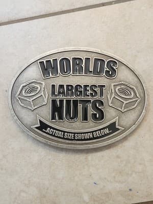 Belt Buckle World’s Largest Nuts