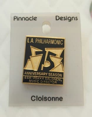 LA Philharmonic 75th Anniversary Season Gold Tone Pin D1