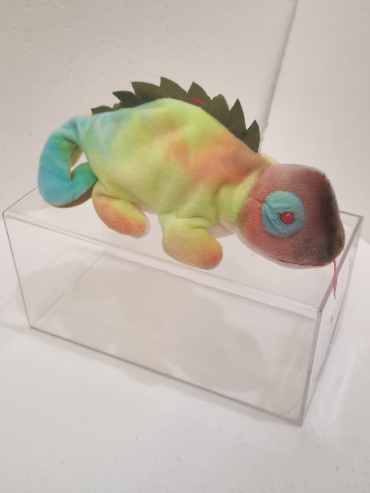Ty Beanie 1997 Baby Iggy The Iguana Rainbow Plush Toy collectible retro #2
