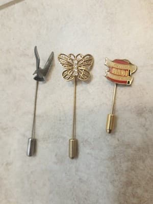 Vintage STICK PINS Lot of 3