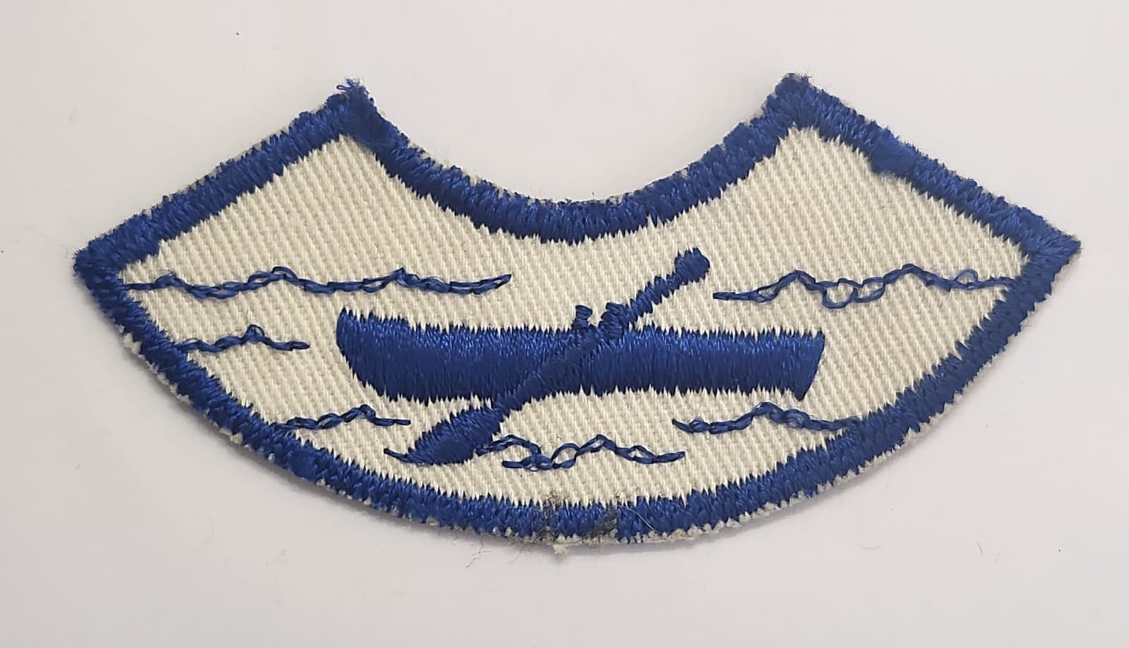This is a Scouts BSA Basic Canoeing Paddle Craft Safety segment patch