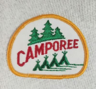 Vintage 3" Boy Scouts Of America BSA 1970's CAMPOREE Embroidered Logo Patch