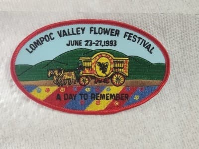 Vintage 1993 Lompoc Valley Flower Festival California Patch