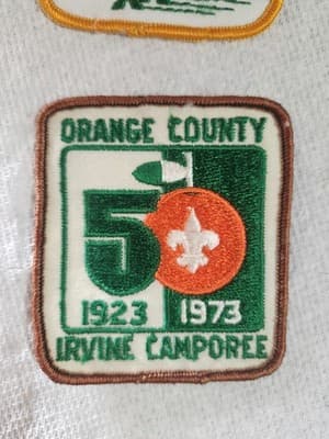 Vintage 1973 Irvine Camporee Orange Council Patch California Boy Scouts BSA