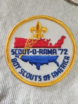 Vintage 1972 SCOUT-O-RAMA '72 USA Map Design Boy Scout BSA Patch