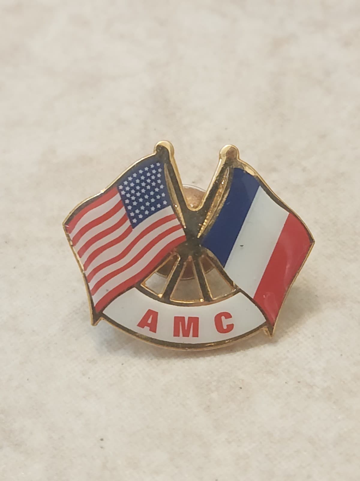 USA France friendship lapel pin hat pin