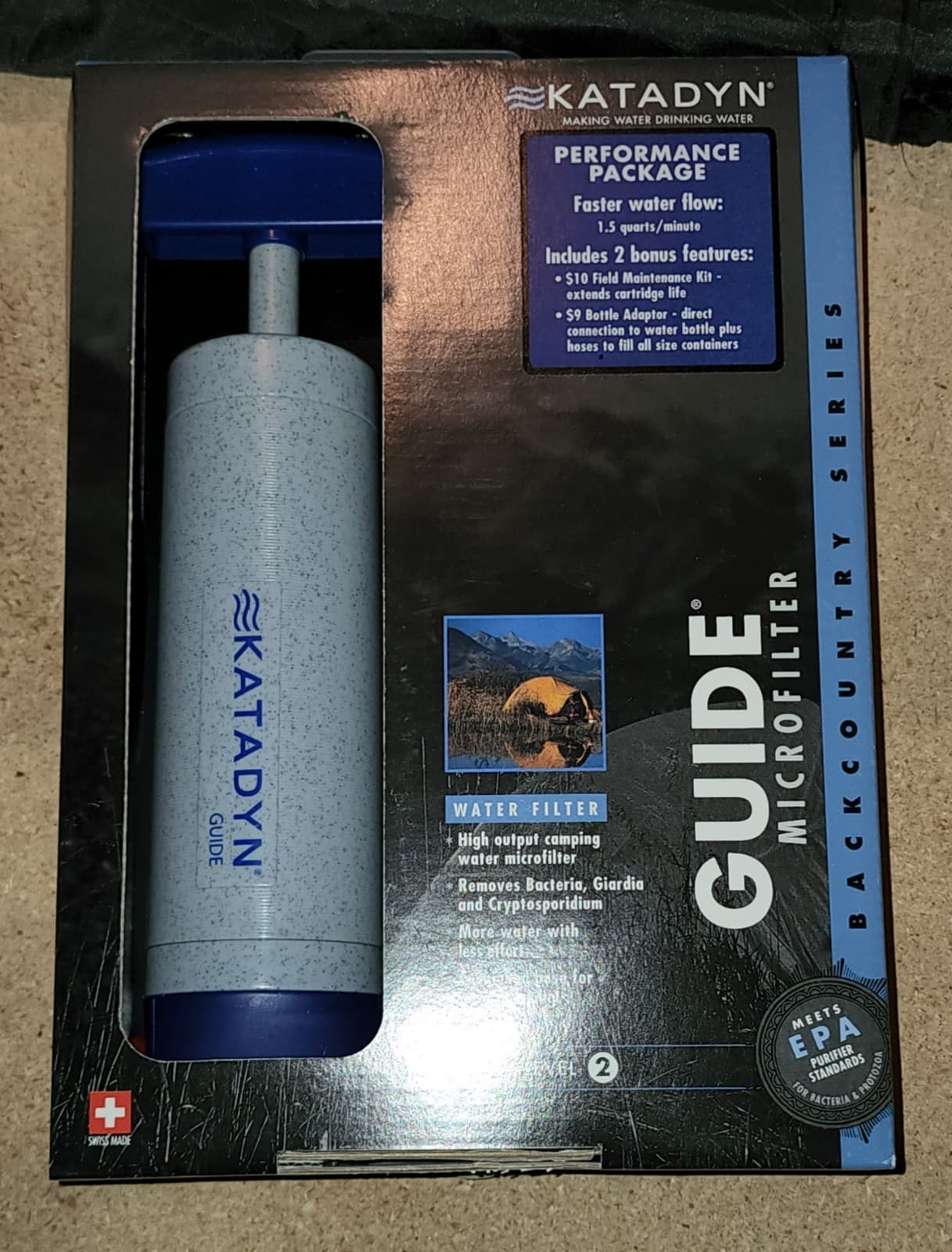 KATADYN SAFETY LEVEL 2 BACK COUNTRY MICROFILTER WATER FILTER